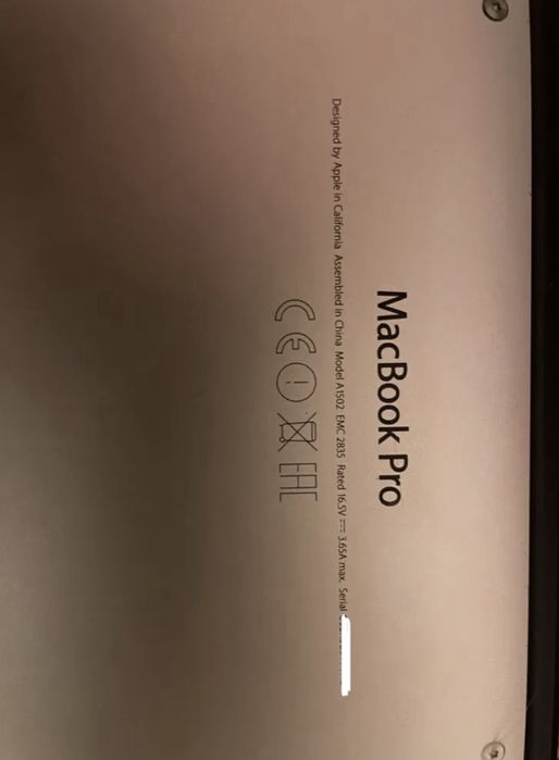 APPLE MacBook Pro srebrny (Retina, 13-inch, 2015)