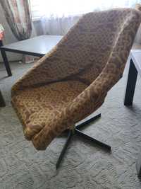 Fotel kręcony brązowy vintage