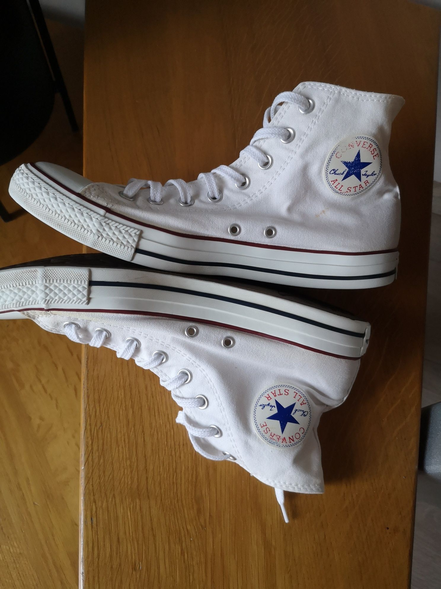 Trampki białe converse uniwersalne roz 44.5 wysokie all star