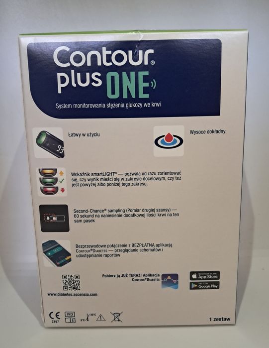 Glukometr Contour Plus One -fabrycznie nowy komplet.