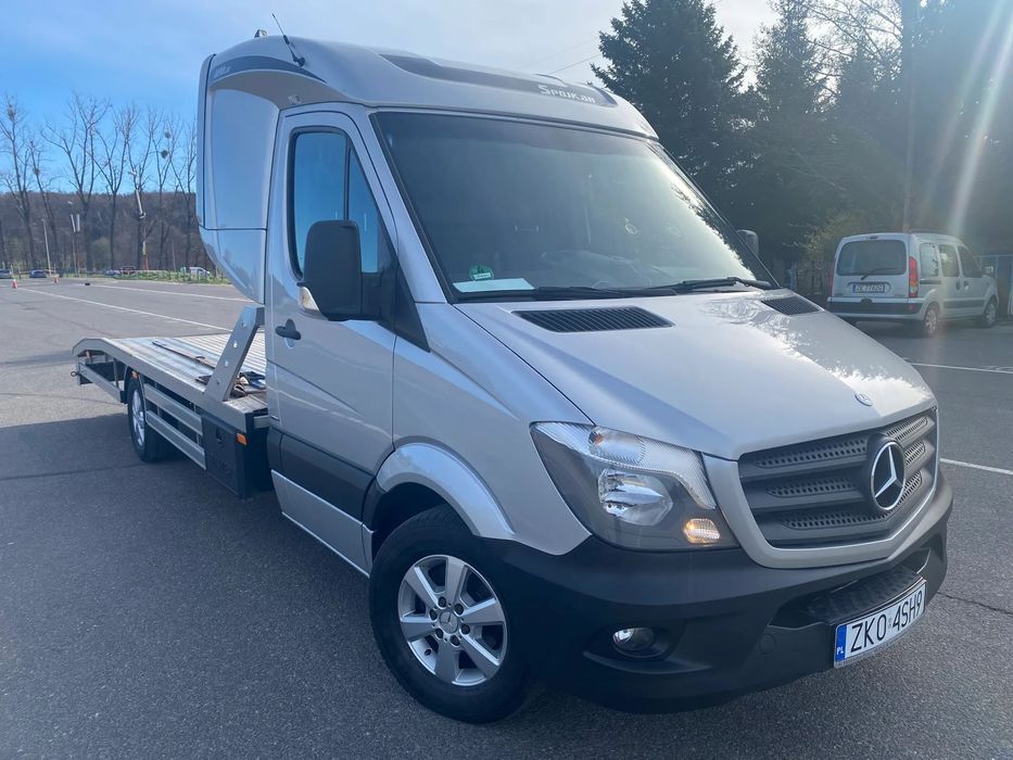 Mercedes-Benz Sprinter 319 CDI 3.0 V6 190KM 100% Serwis MB ASO Hak 3,5t  I Właściciel PL Bezwypadkowy Webasto Kabina Spojkar Alu 16" Hak 3,5t