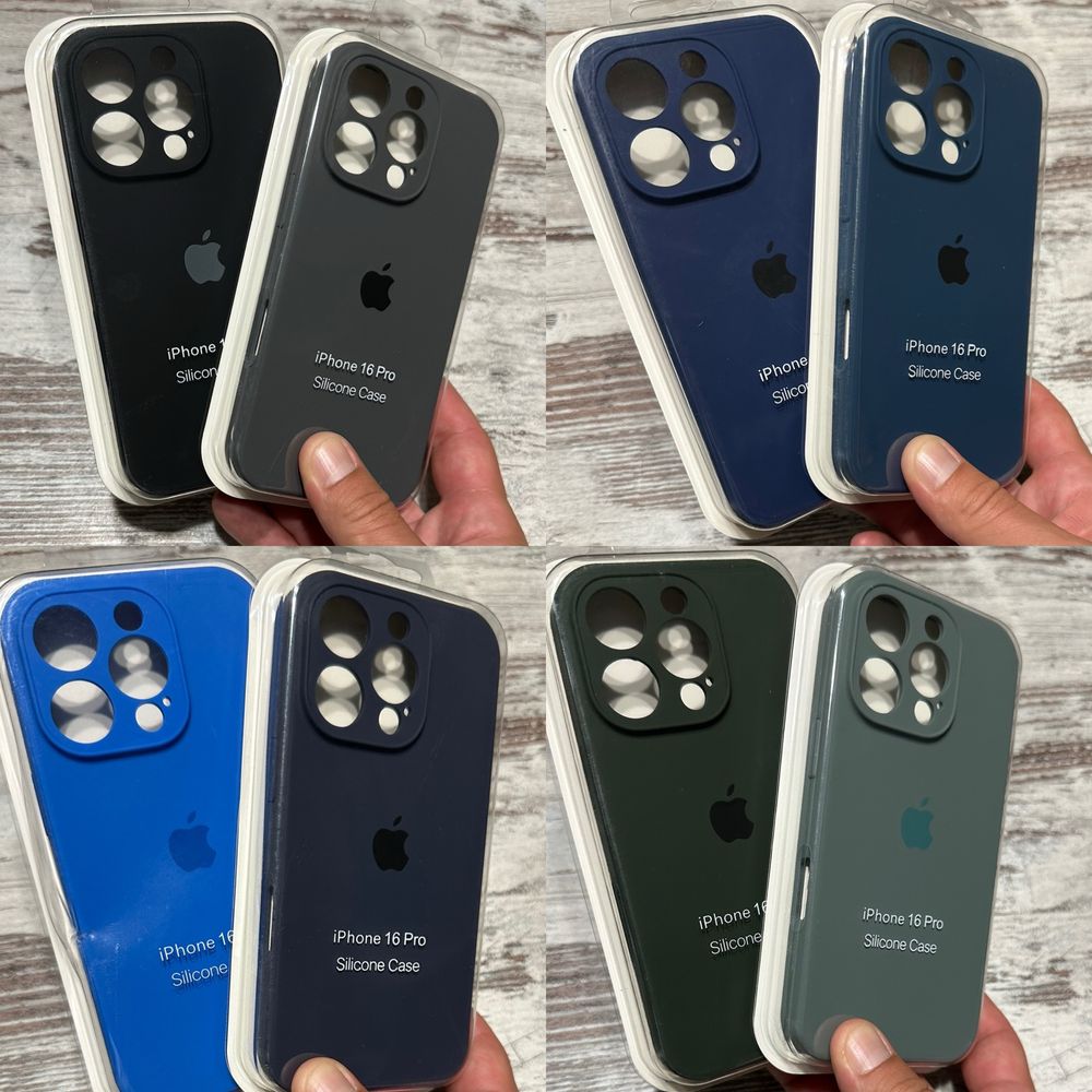 Чехол Iphone 16 pro silicon case full микрофибра айфон 16 про чехлы