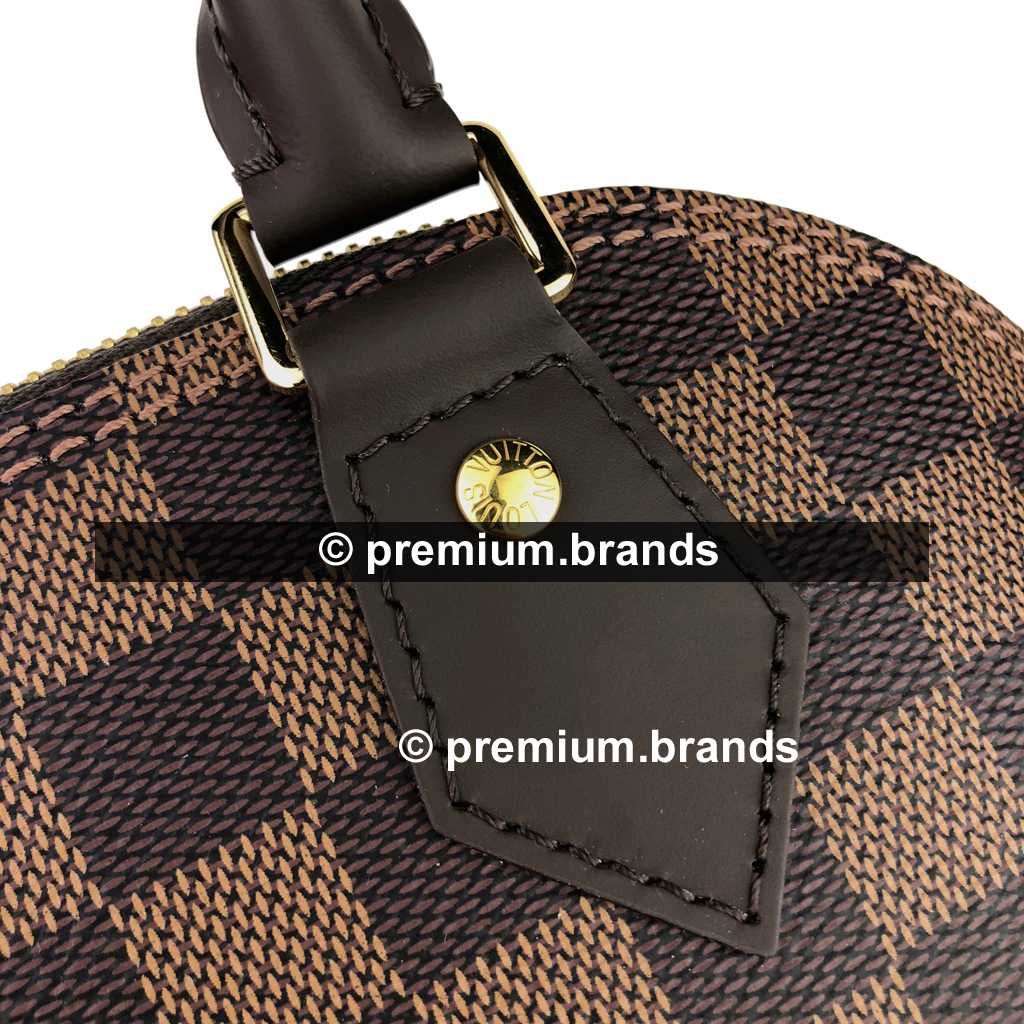 Torebka Louis Vuitton Alma BB canvas Damier Ebene/skóra naturalna