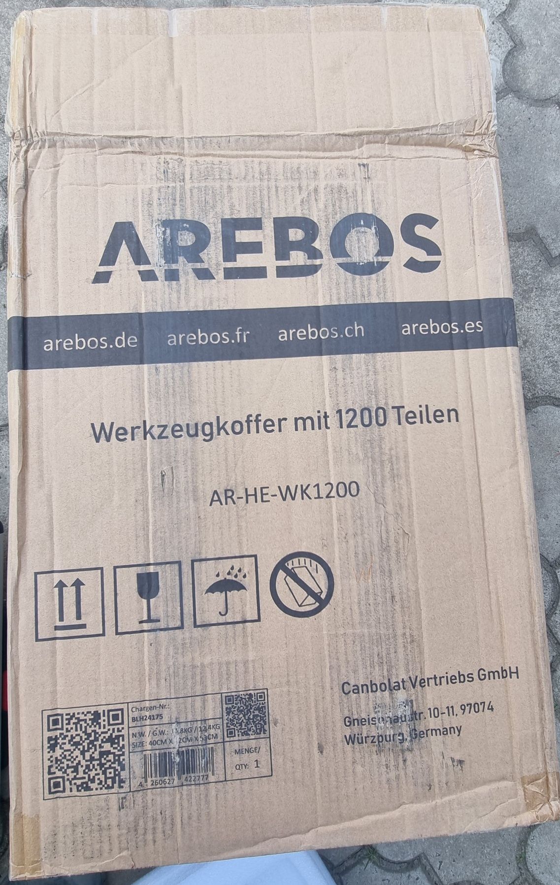 Arebos Walizka narzędziowa