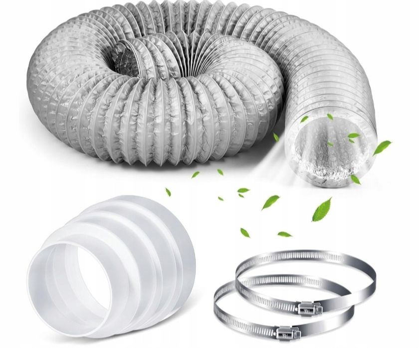 Wąż do okapy z Akcesoriami Hestya - Kompletny Zestaw do Instalacji