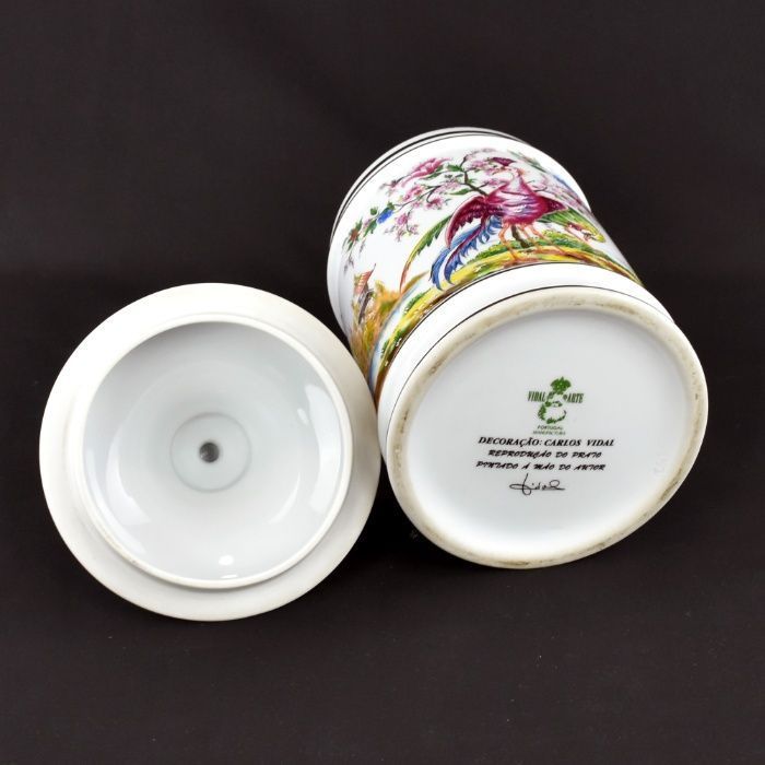 Potiche/caixa com tampa Porcelana Vidal Arte decoração Carlos Vidal n1