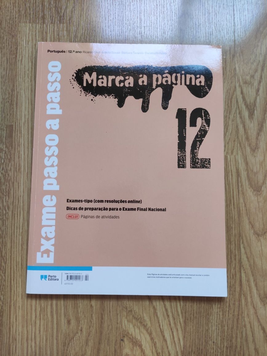 Português 12°- Caderno de Atividades Marca a Página- Porto Editora