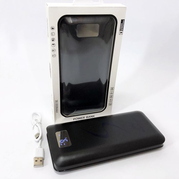Повербанк Power Bank 30000 mAh UKC Мобільна зарядка портативна ХІТ