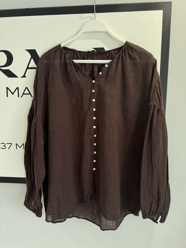 Льонова сорочка massimo dutti