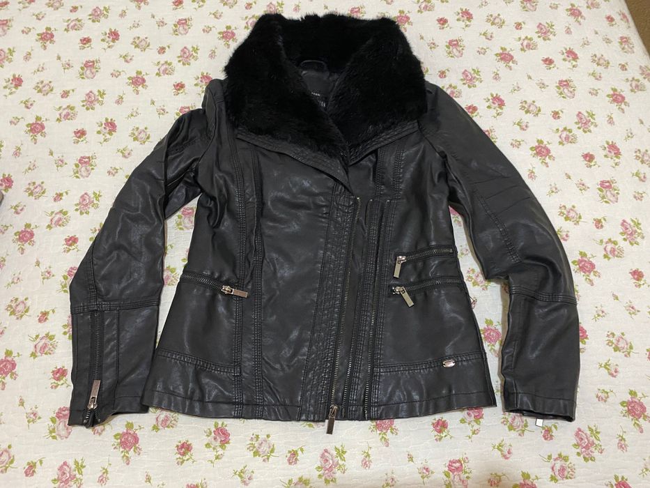 Casaco em pele e pelo uma edição limitada
