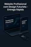 Website Profissional com Design Futurista – Entrega Rápida