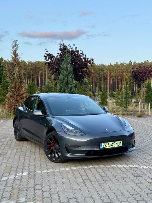 Tesla Model 3 Tesla Model 3 Performance 513KM 3.3 do 100. na gwarancji. recznie myta