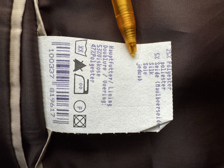 Carl Gross wełniana marynarka z dodatkiem jedwabiu L