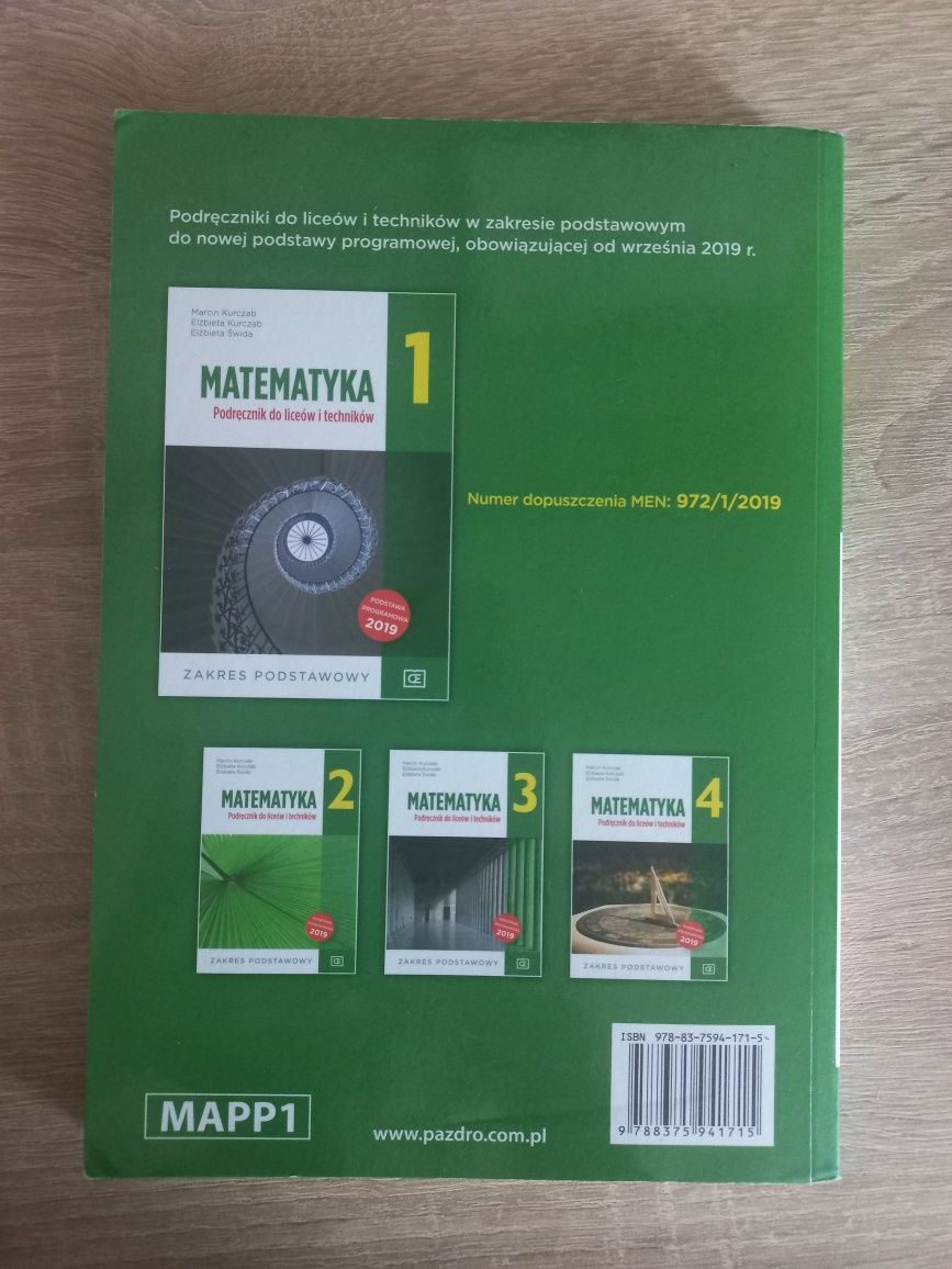 Matematyka 1 podręcznik i zbiór zadań