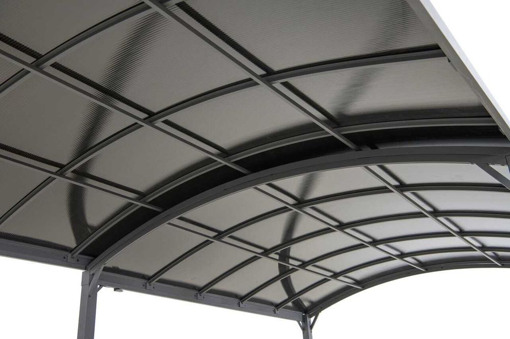 Altana Ogrodowa 3X5,7M wiata garażowa Rozsuwana Poliwęglan 8 mm