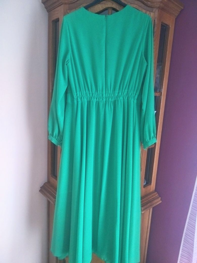 Długa zielona sukienka PATRIZIA ORINI