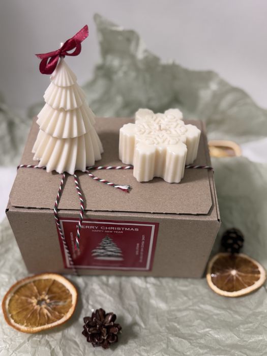 Набір свічок, новорічні свічки, набір новорічних свічок, свічки