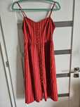 New look midi czerwona na lato guziki r 40