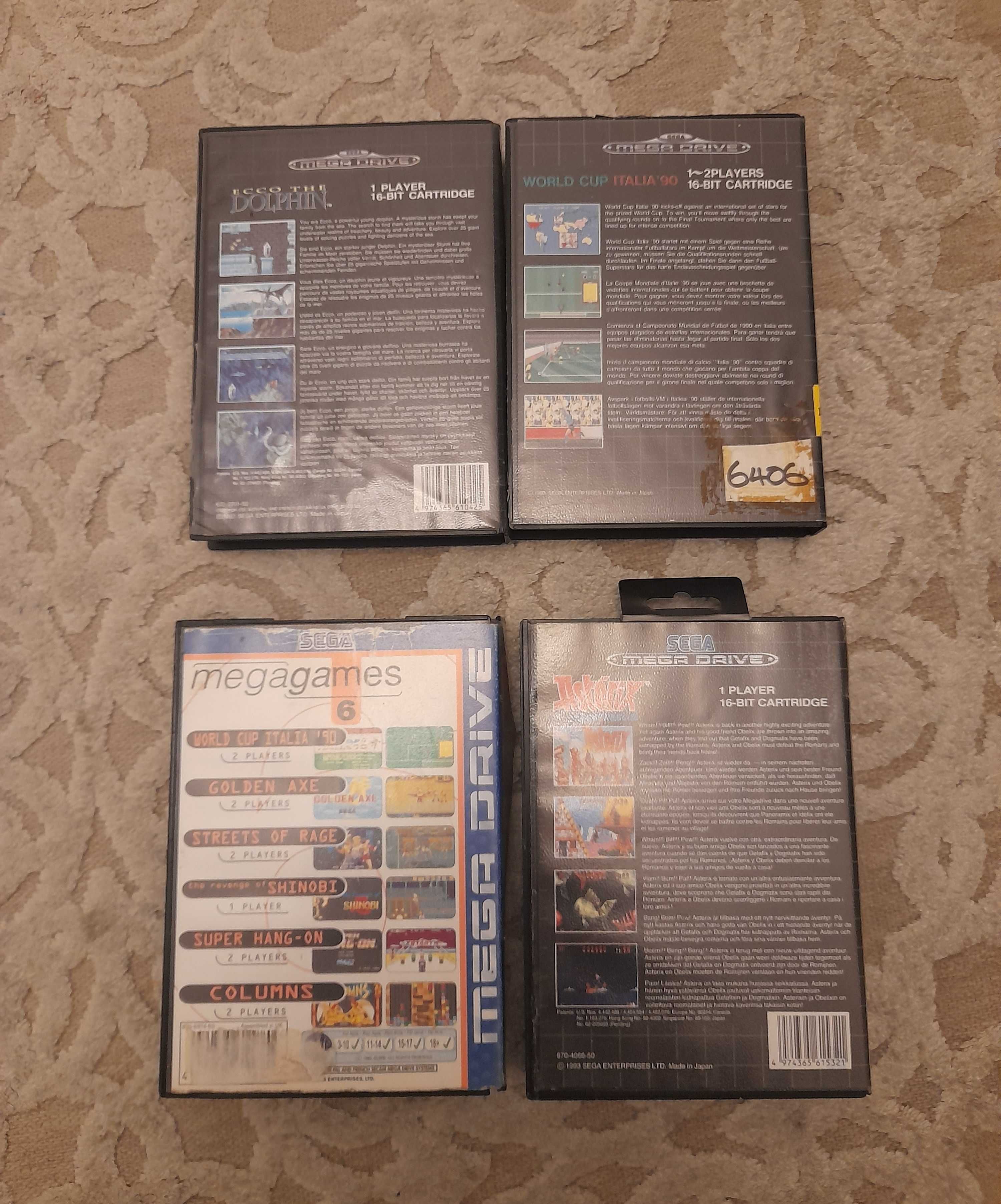 Jogos Sega Mega Drive e Master System