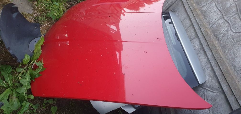 Maska przod  pokrywa silnika Seat leon I czerwona ładna toledo II