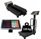 Waga sklepowa platformowa z oparciem 150kg elektroniczna na akumulator