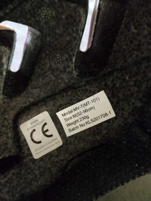 Kask rowerowy rozm M (52-56cm)