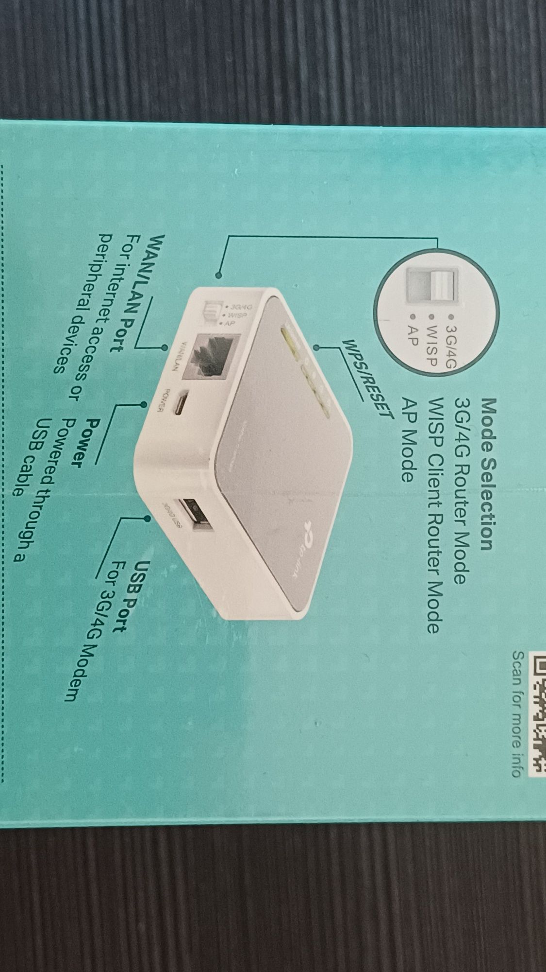 Tp-link TL-MR3020 portable 3G/4G wireless N router 300Mbps