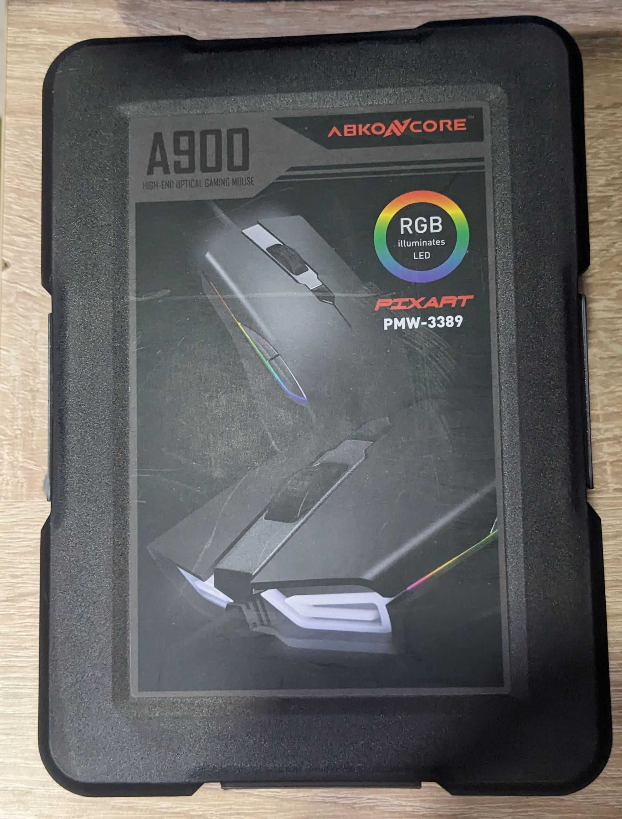 Игровая мышь Abkoncore A900 на сенсоре PixArt 3389