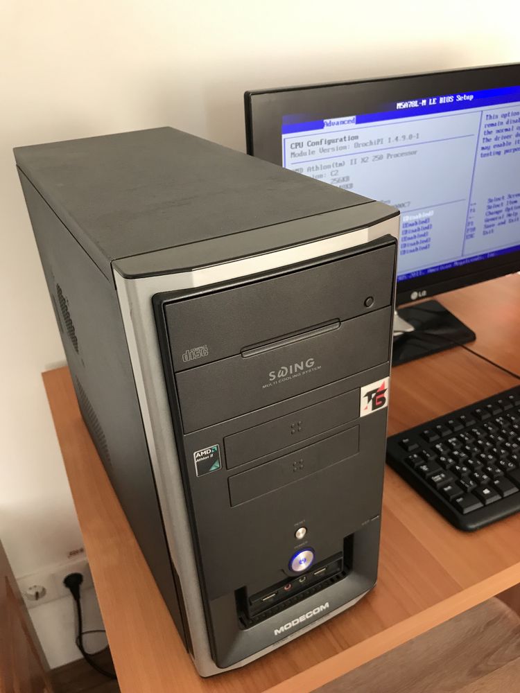 Компьютер на Asus am3+ Geforce 210 1gb AMD Athlon II x2 250