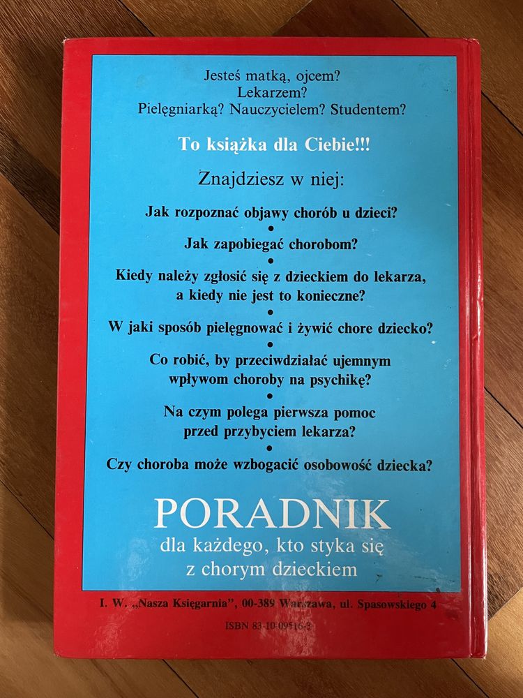 Irena Obuchowska Marian Krawczyński Chore dziecko ilustr. Jerzy Flisak
