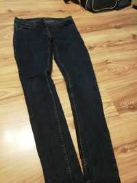 Denim co skinny fit slim rurki denim indygo niebieskie jeansy s 36