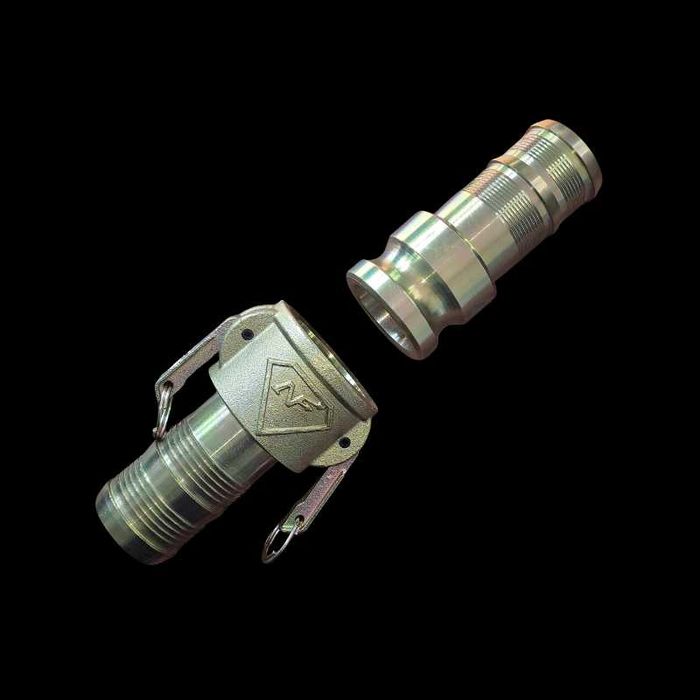 Złączki do węża FI 50 do posadzek mixokret końcówki gb bms brinkmann