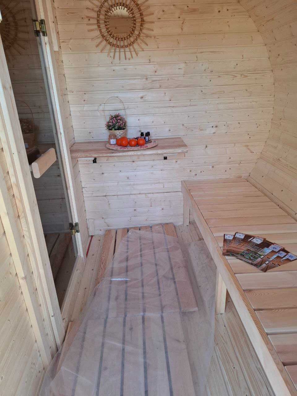 Sauna ogrodowa 4,0m OD RĘKI Ogrodowa 4 m Ellipse Owalna SPA Ogrodowe
