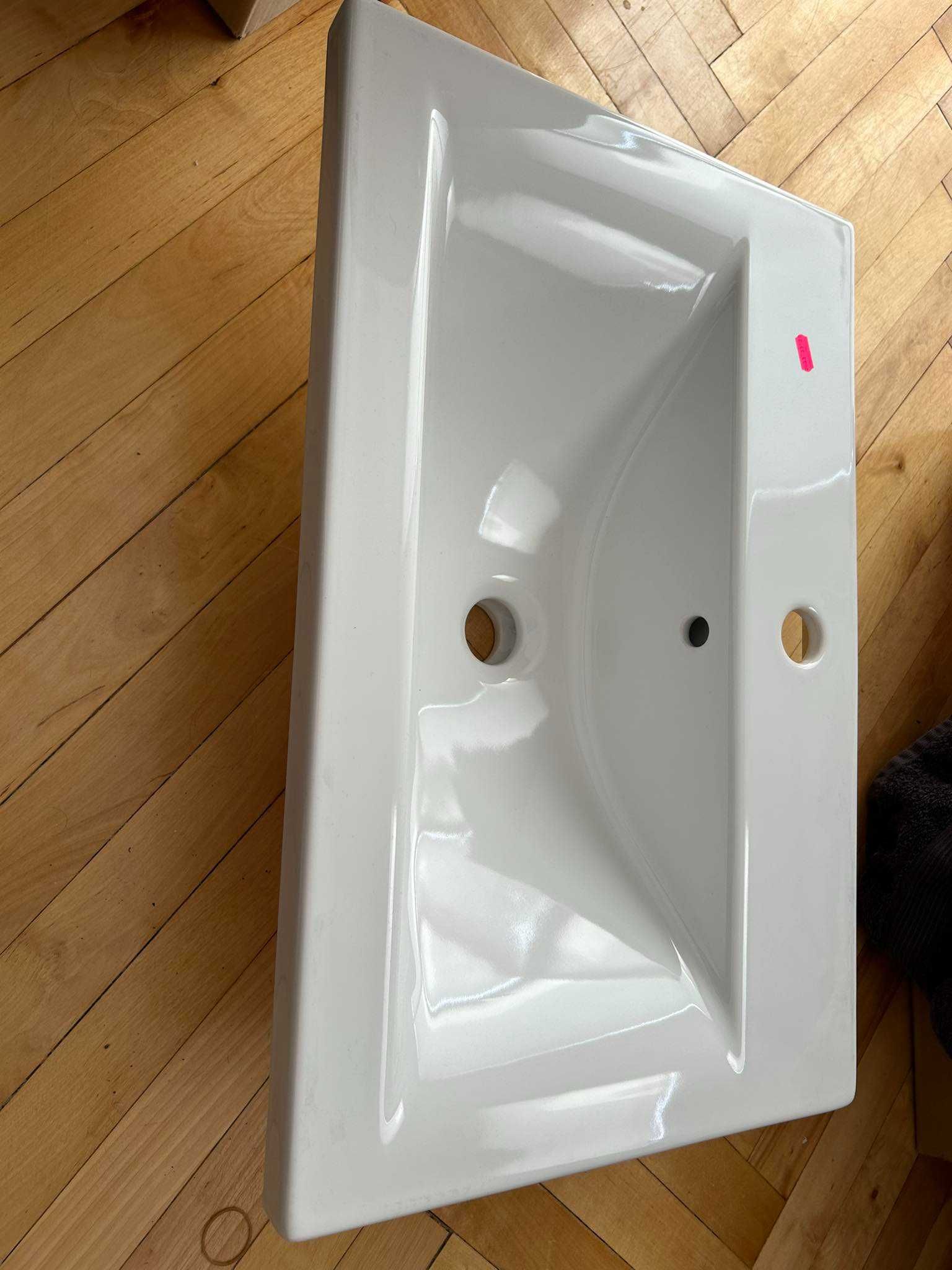 ELITE zestaw szafka z umywalką PIKO 60 biała - ciężko dostępna