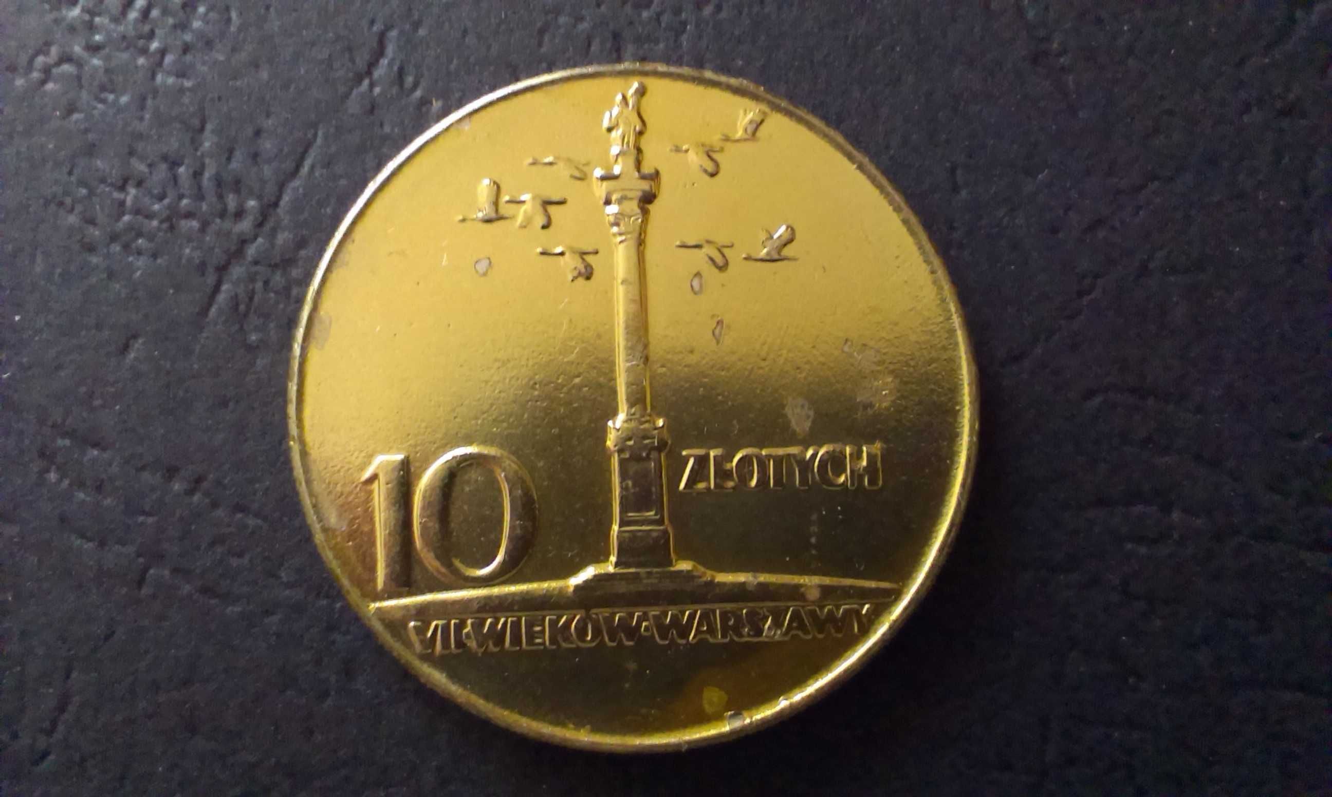 Moneta 10 złotych 1965 rok Kolumna Zygmunta