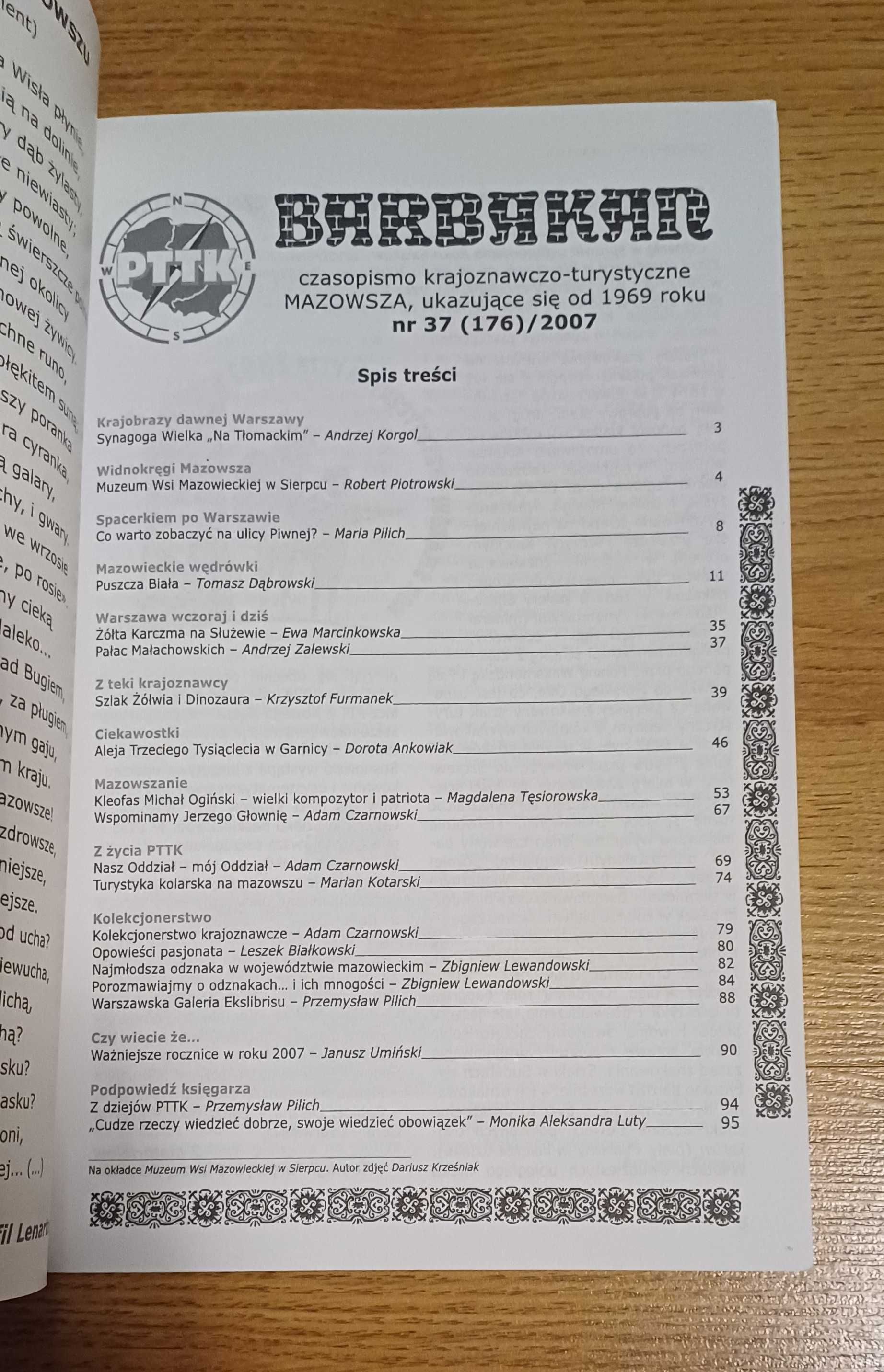 Barbakan nr 37 / czasopismo / Mazowsze / PTTK / jak NOWY