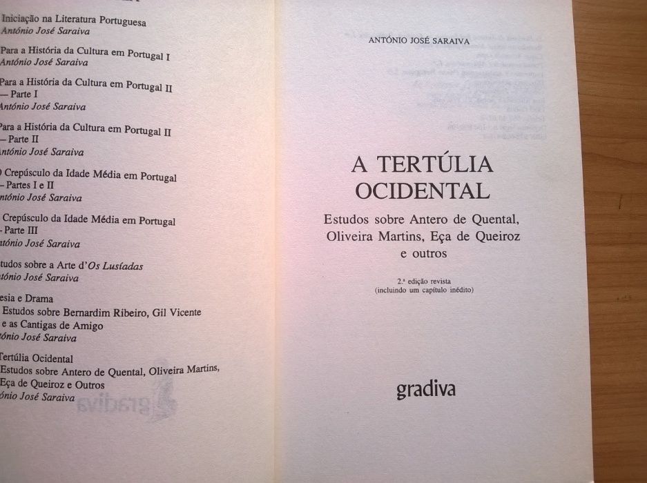 A Tertúlia Ocidental - António José Saraiva