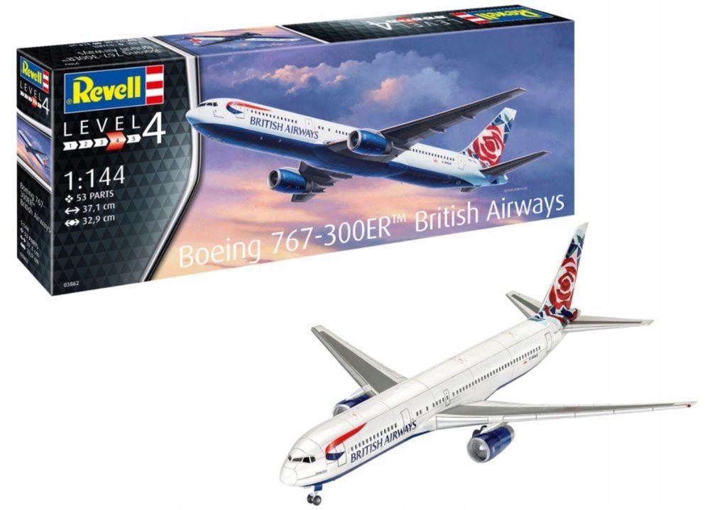 Model do sklejania Revell 03862 Samolot Boeing 767-300ER 1:144