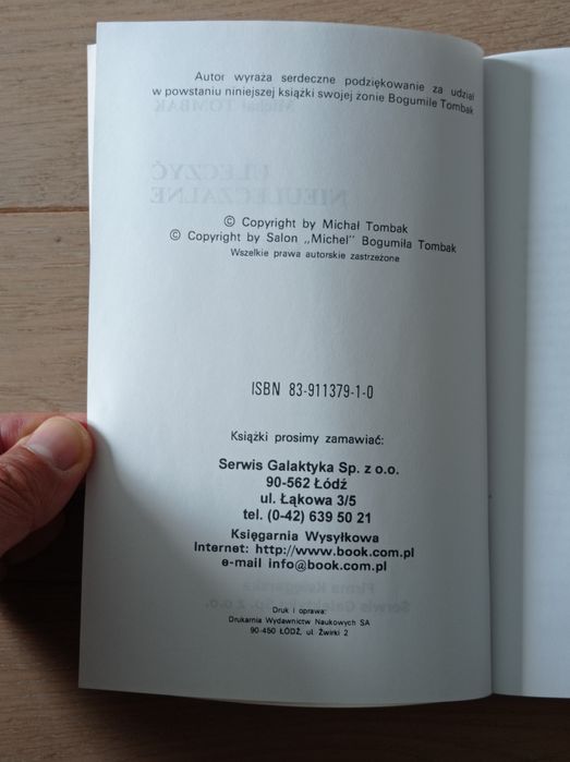 Uleczyć nieuleczalne książka jak nowa 
Michał Tombak