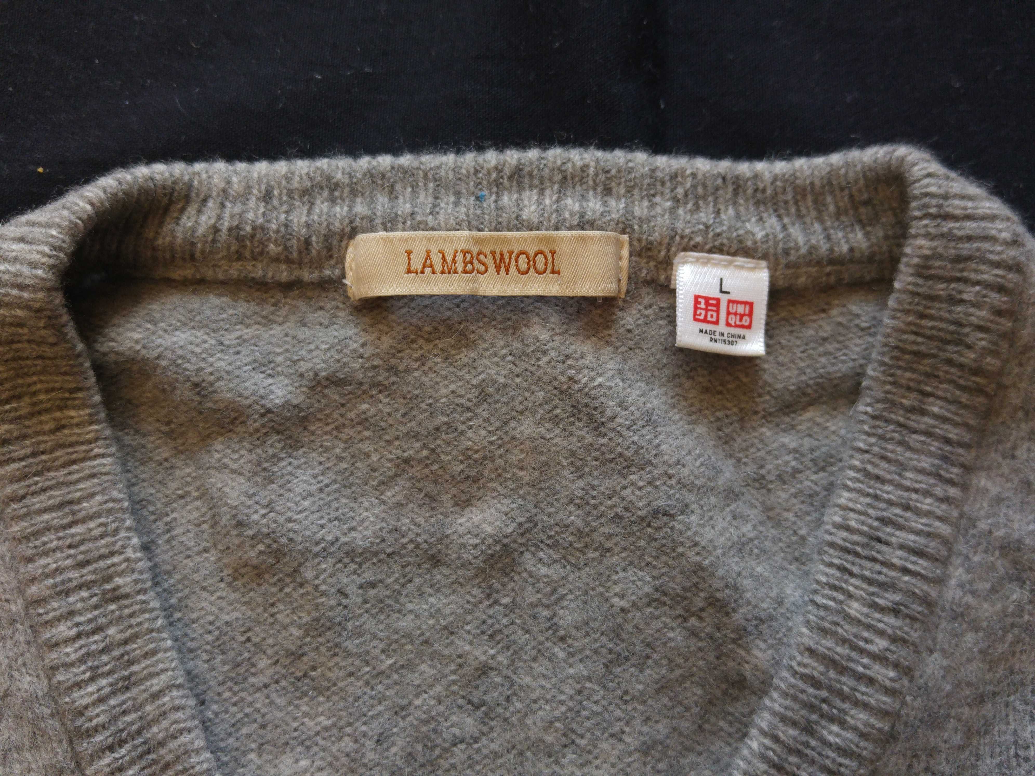 Sweter męski wełniany Uniqlo