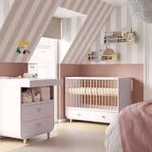 komplet mebli dla dziecka komoda z przewijakiem i łóżeczko ikea myllra