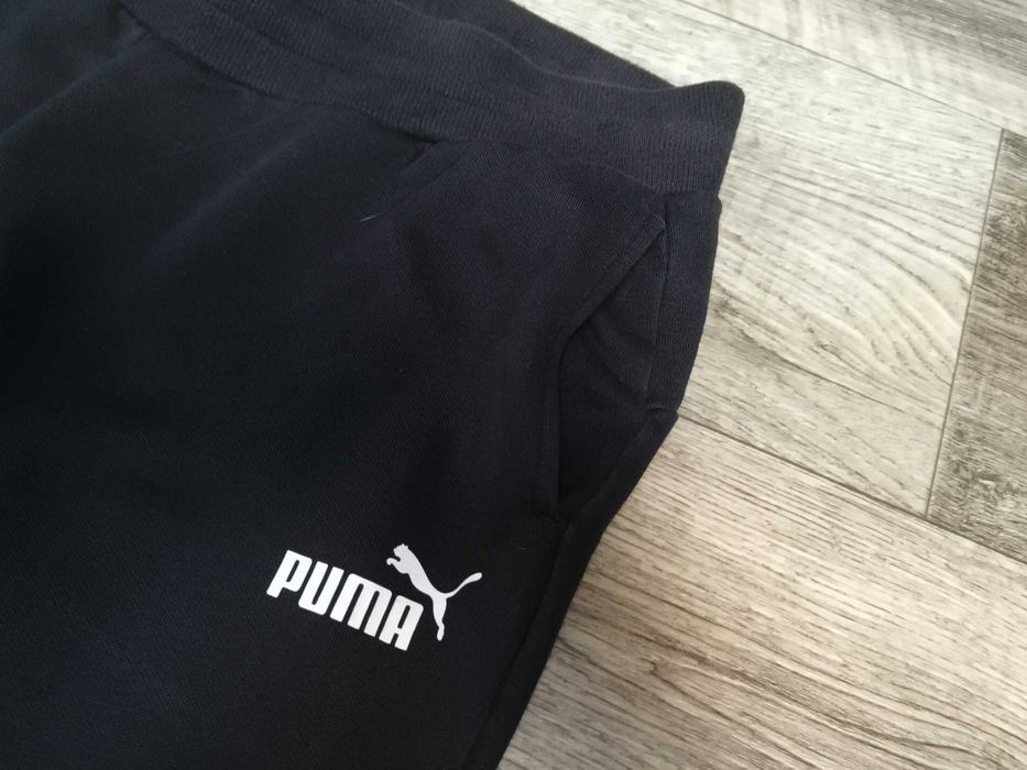PUMA чоловічі широкі спортивні теплі штани чорні бавовна L