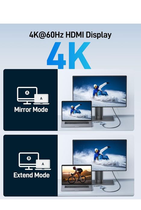 Acer з адаптером 3-в-1 USB-C на HDMI, 4K-60Hz