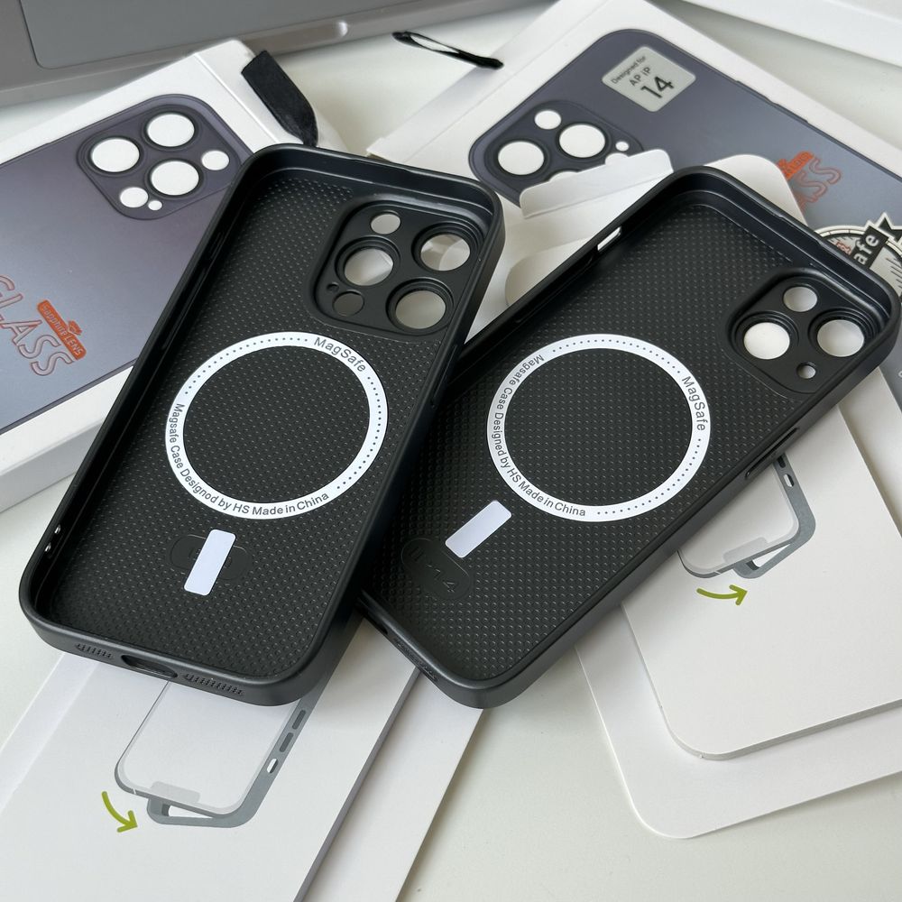 Скляний матовий чохол з Magsafe Ag Glass Matte Sapphire IPhone