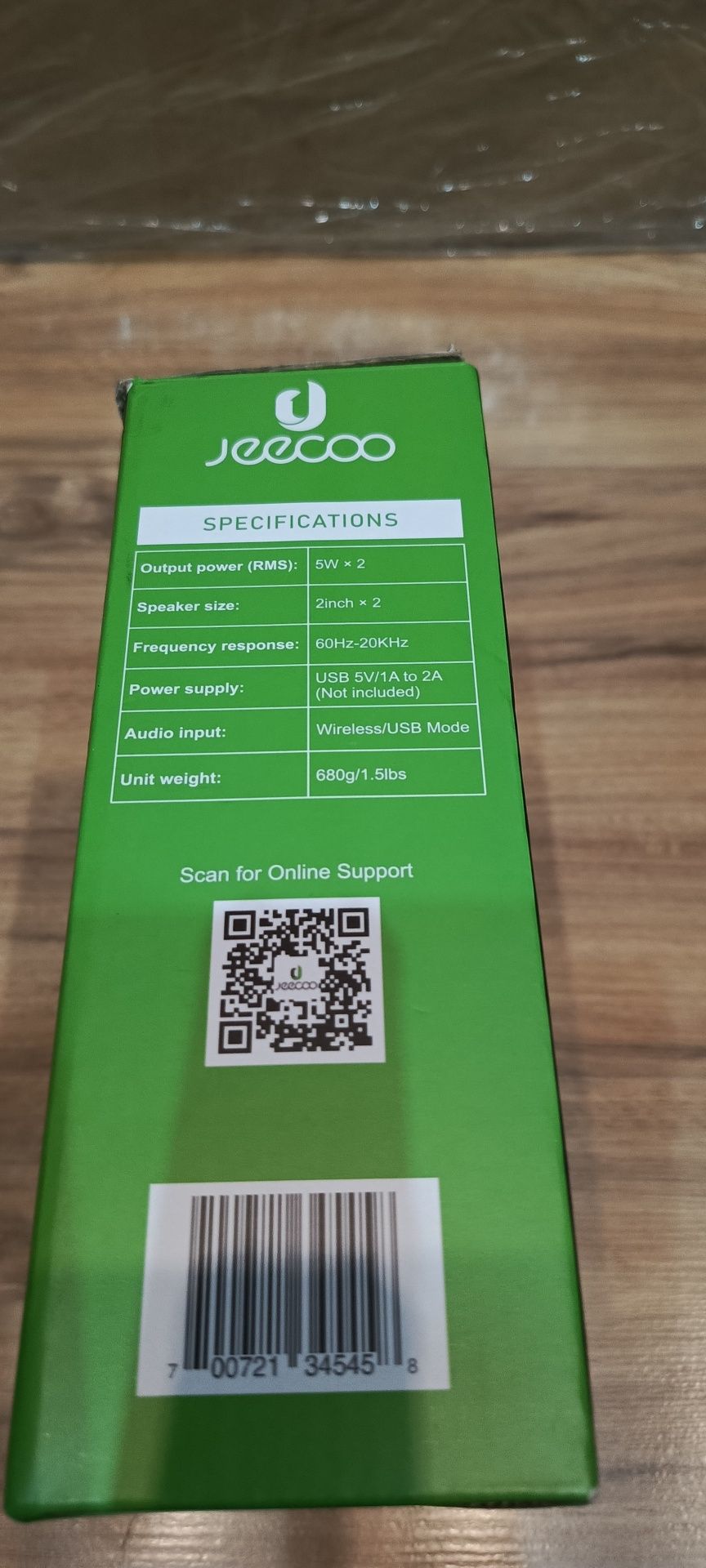 Głośniki do komputera Jeecoo 2.0 M20 czarne.