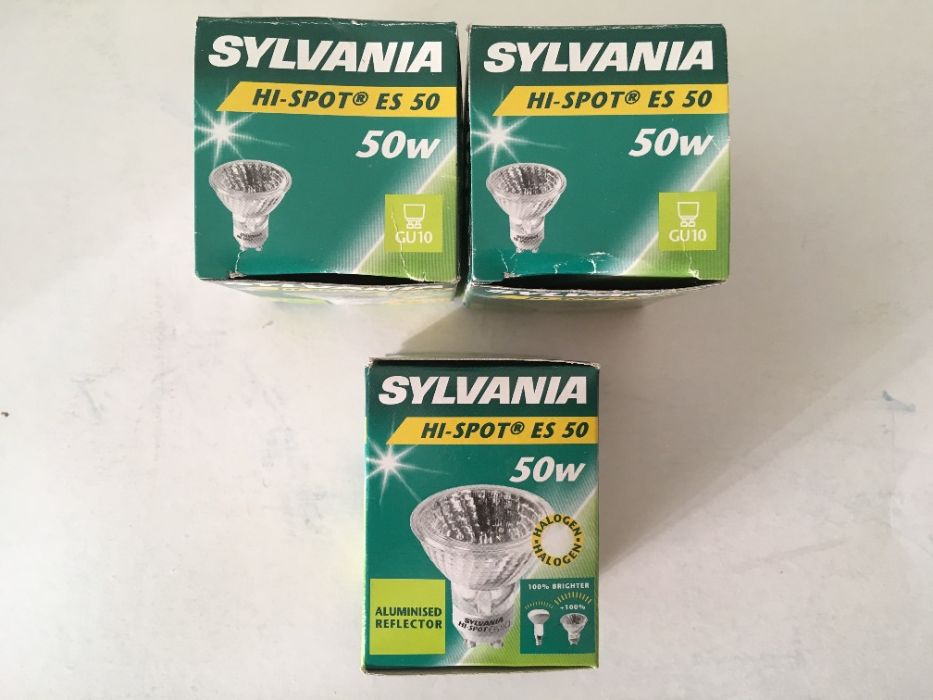3 Lâmpadas de halogéneo - Sylvania - 50w + 1 OFERTA (Osram)