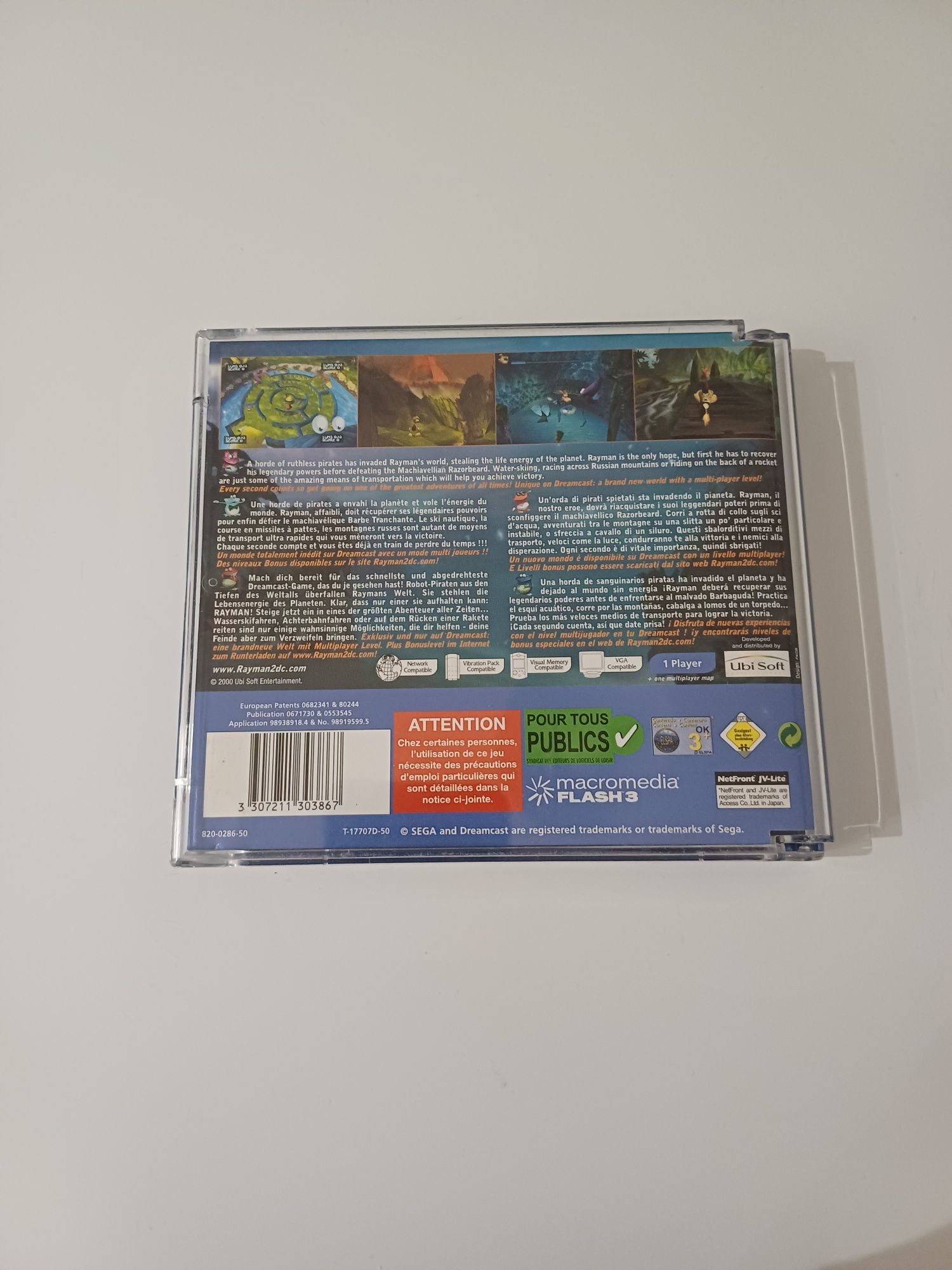 Rayman 2 The Great Escape Sega Dreamcast