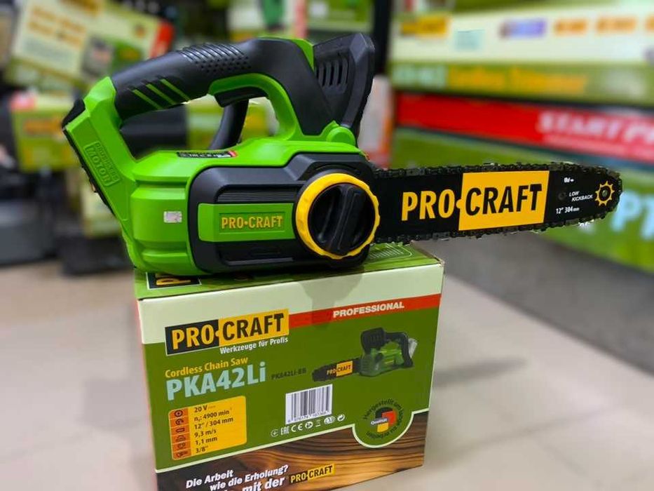 Цепная пила аккумуляторна Procraft PKA42Li без АКБ ЗУ гарантія 3 роки