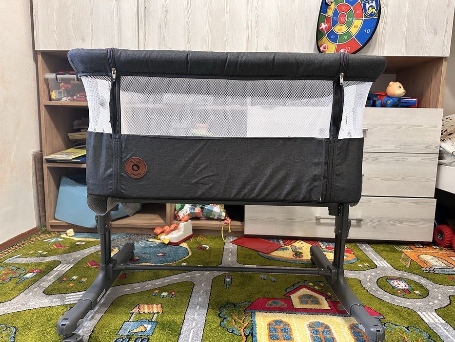 Дитяче ліжечко Lionelo Aurora Grey Graphite