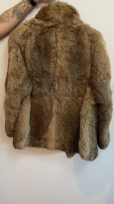 Casaco em Pele de Coelho Genuína